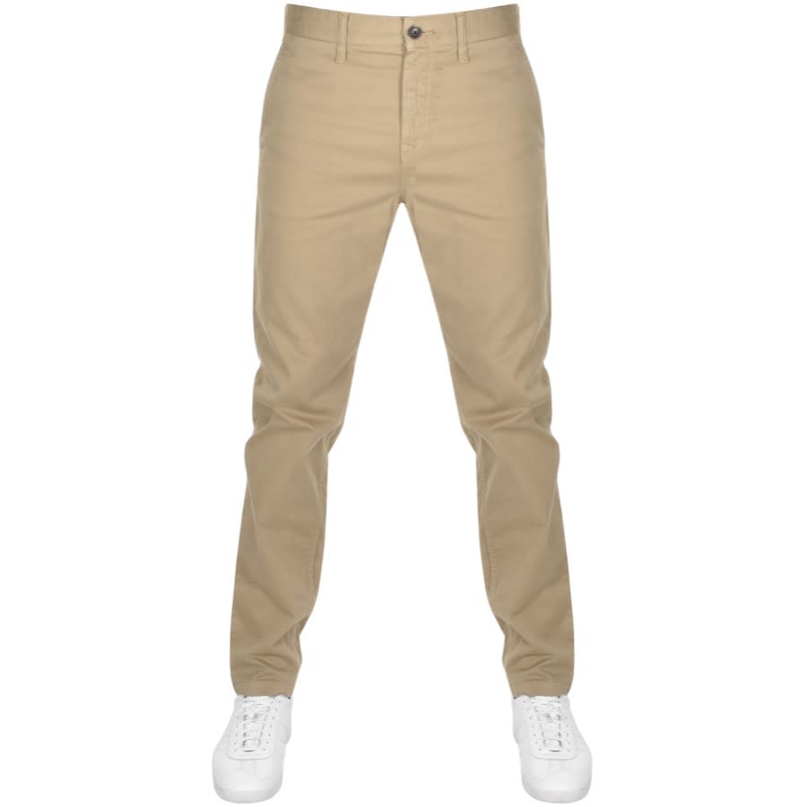 Alternative Image for ProductBOSS Taber Tapered Fit Jeans Beige1